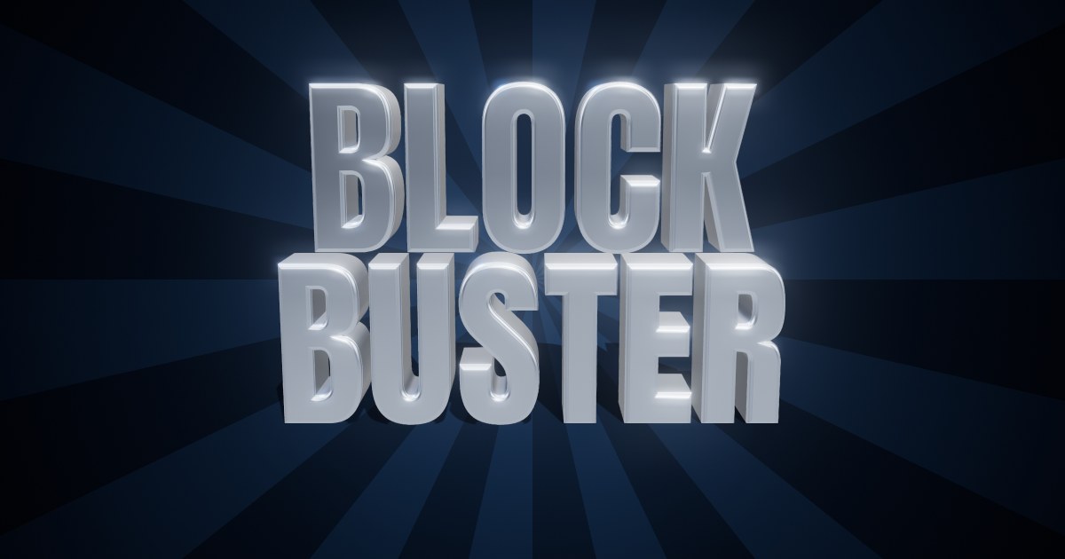 Blockbuster Steel 3D text effect