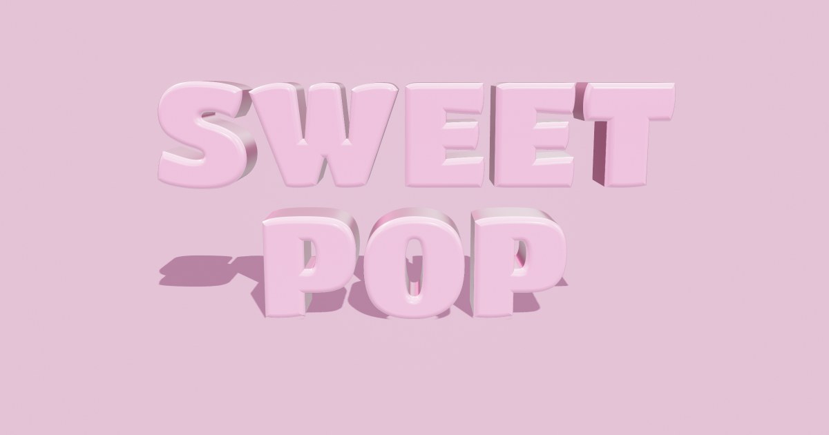 Candy Pop 3D text effect