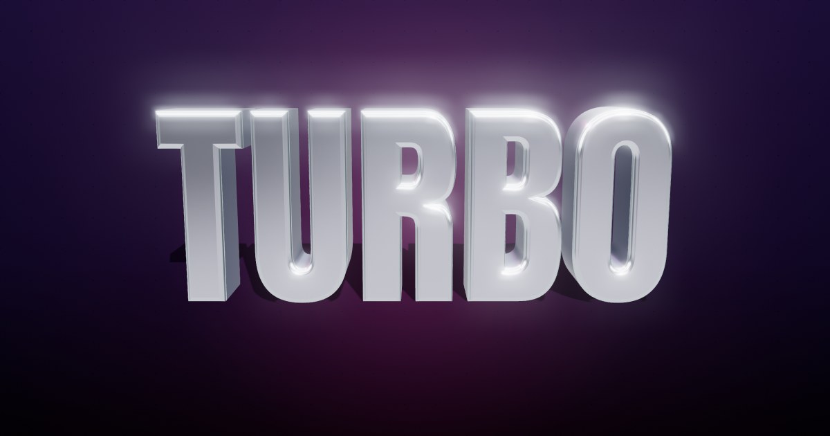 Chrome Racer 3D text effect