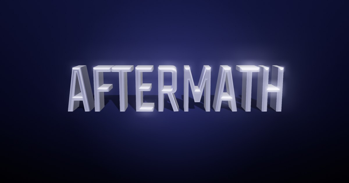 Aftermath 3D text effect