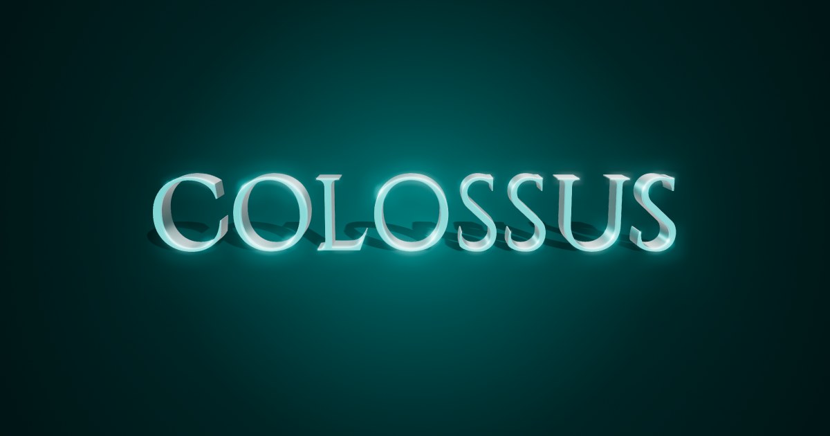 Colossus 3D text effect
