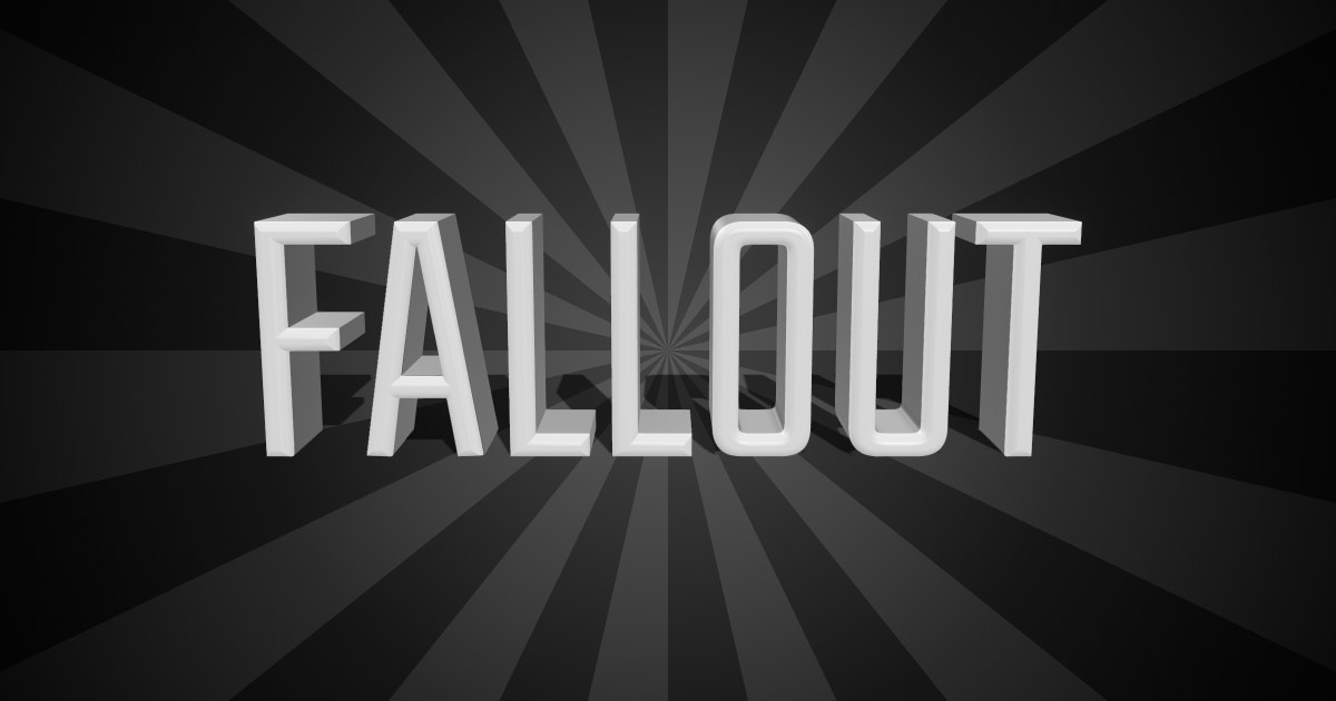 Fallout 3D text effect
