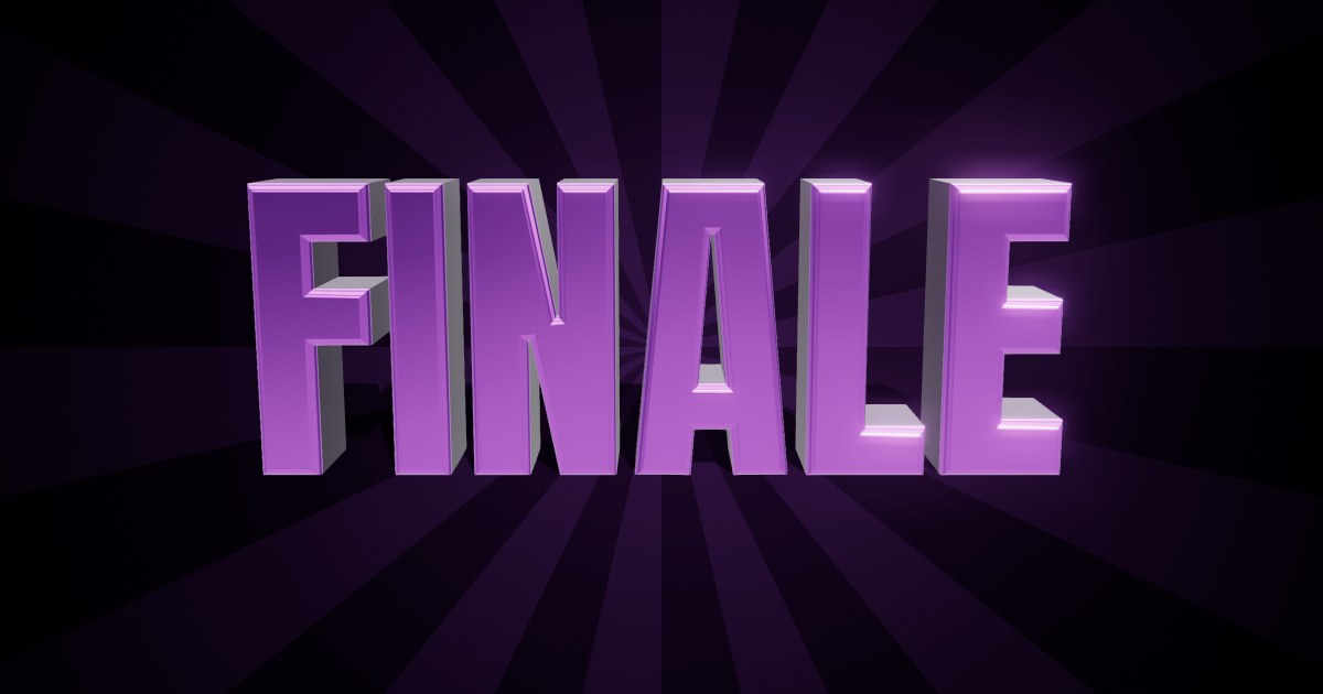 Finale 3D text effect