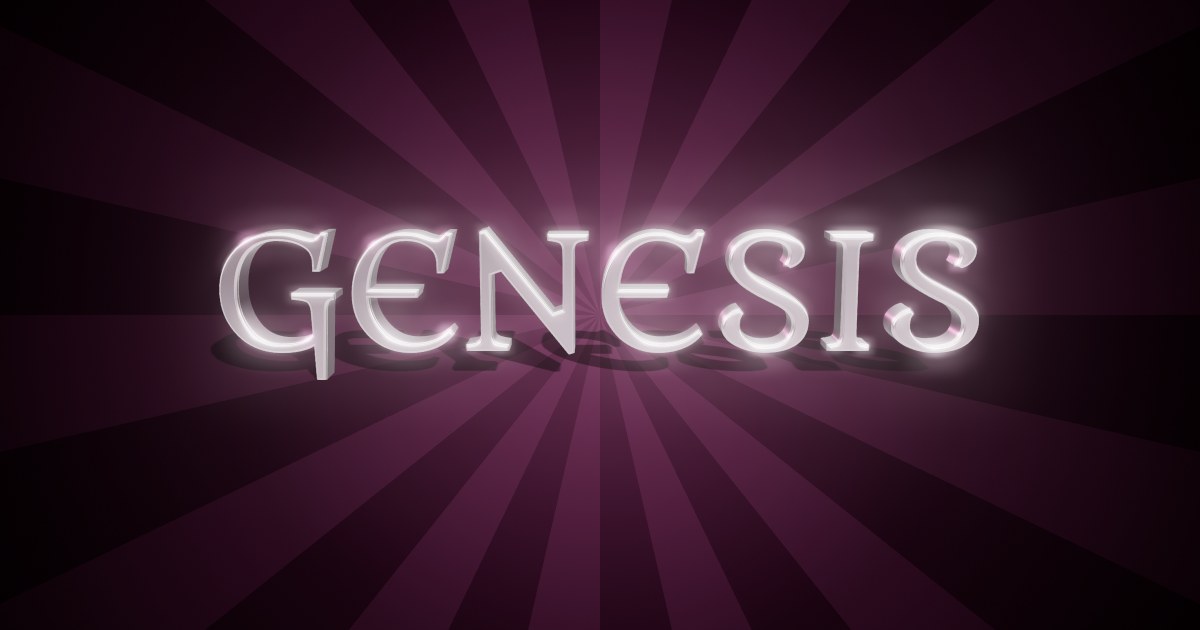 Genesis 3D text effect