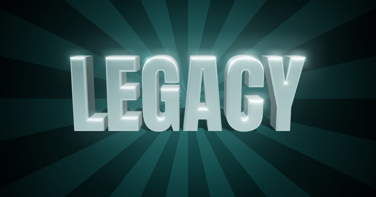 Legacy 3D text effect