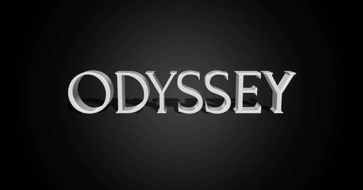 Odyssey 3D text effect