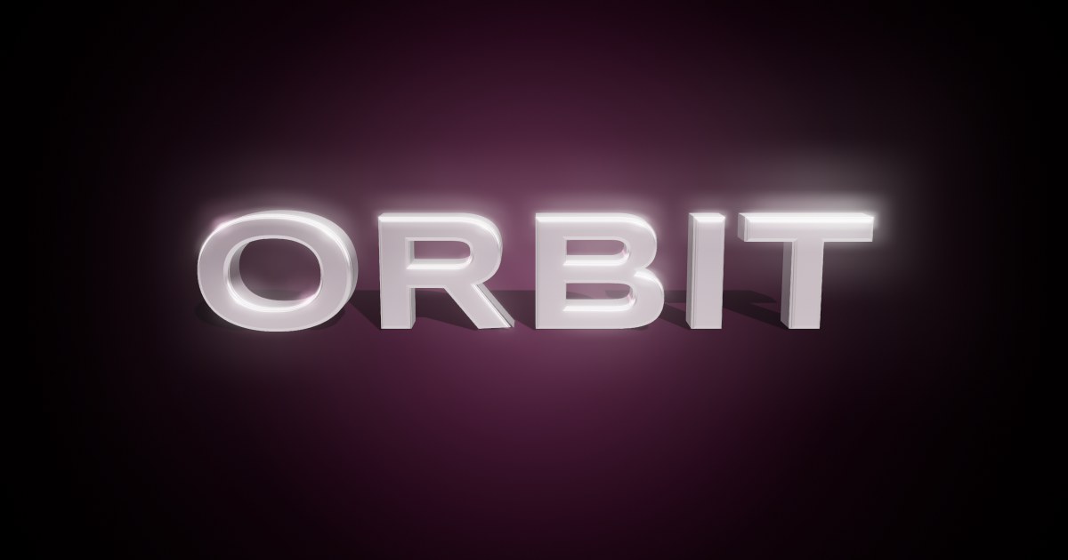 Orbit 3D text effect