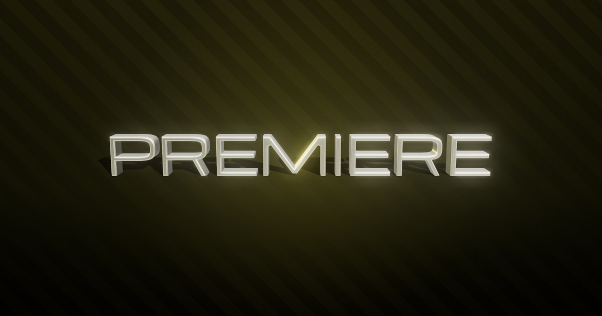 Premiere 3D text effect