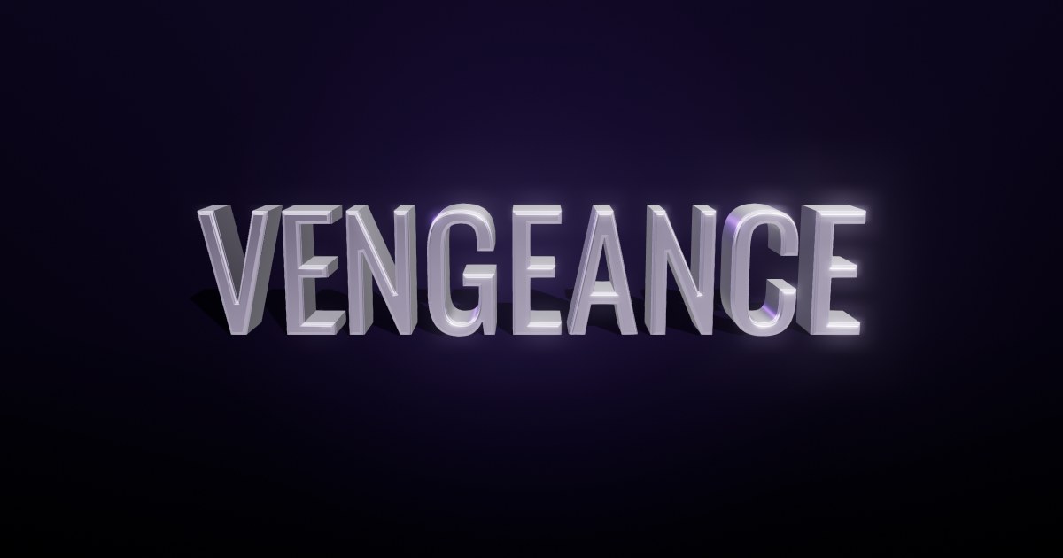 Vengeance 3D text effect