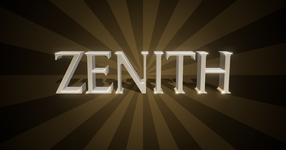 Zenith 3D text effect