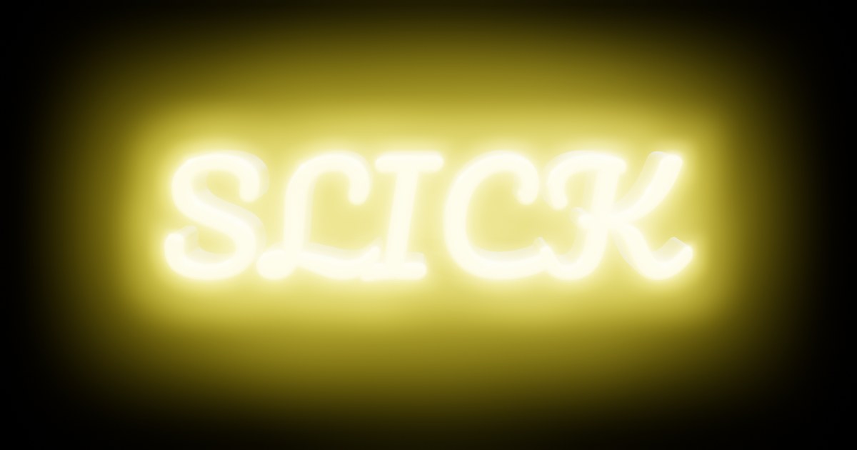 Slick 3D text effect