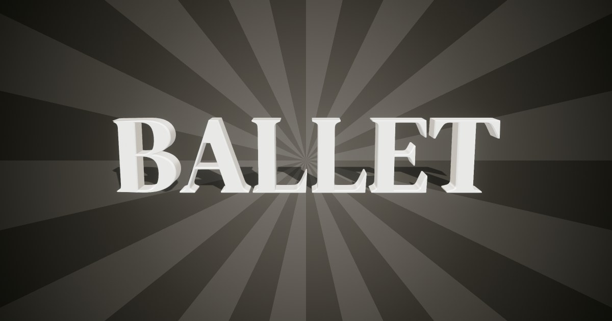 Ballet 3D text effect