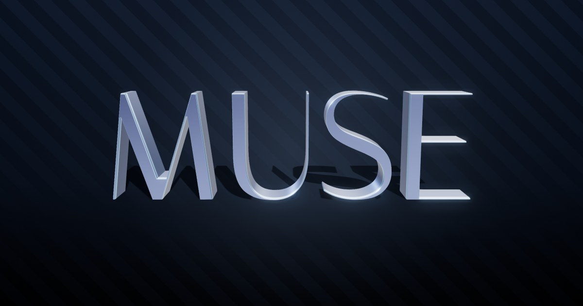 Muse 3D text effect