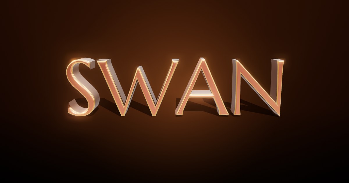 Swan 3D text effect