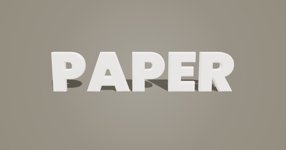 Paper Emboss 3D text effect