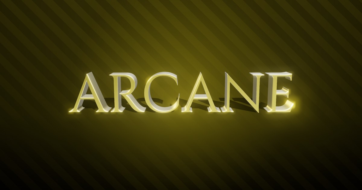 Arcane 3D text effect