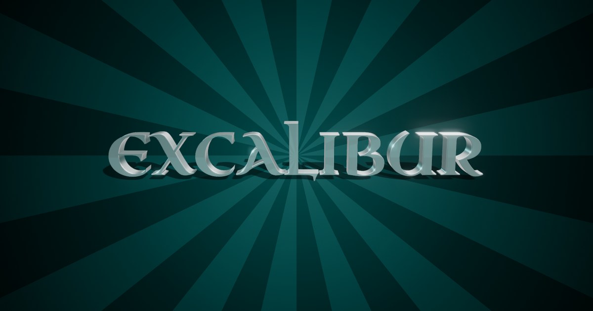 Excalibur 3D text effect