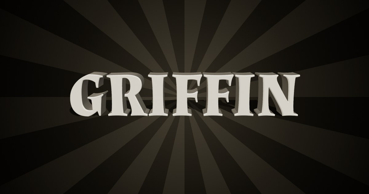 Griffin 3D text effect