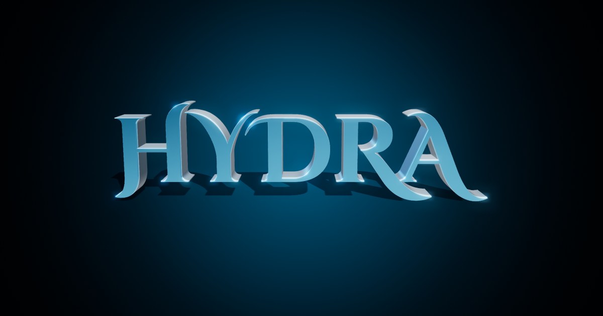 Hydra 3D text effect