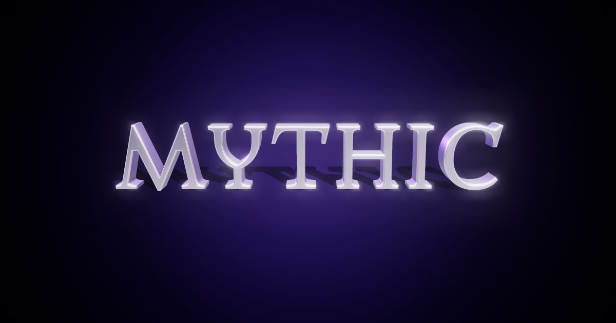 Mythic 3D text effect