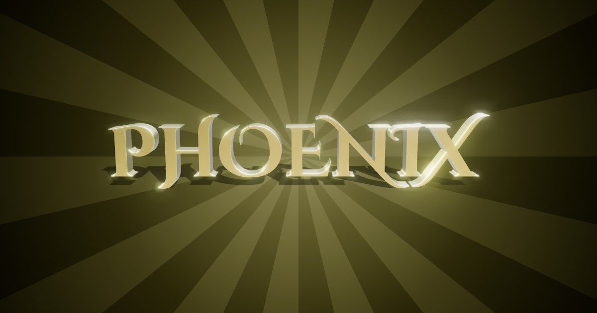 Phoenix 3D text effect