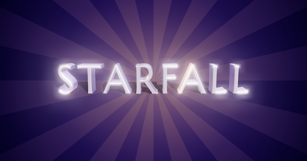Starfall Sanctum 3D text effect