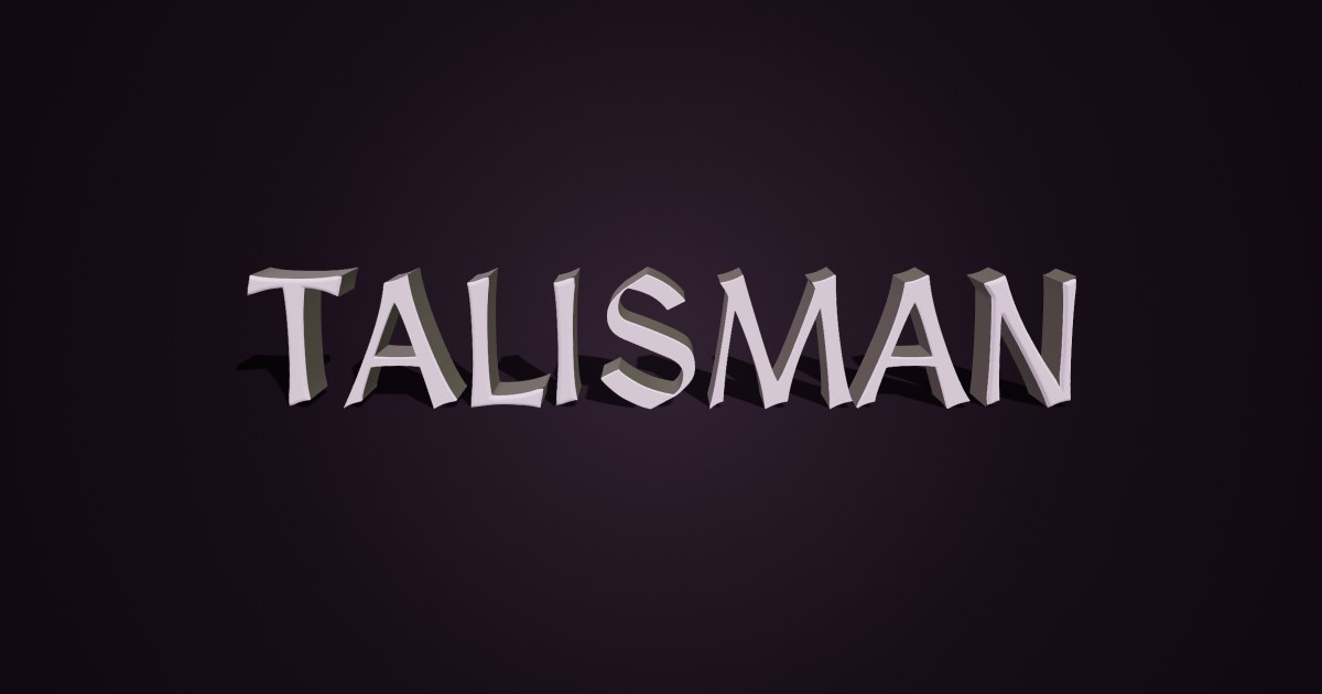 Talisman 3D text effect