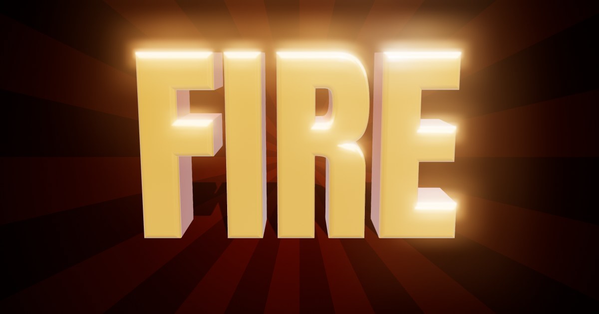 Wildfire 3D text effect