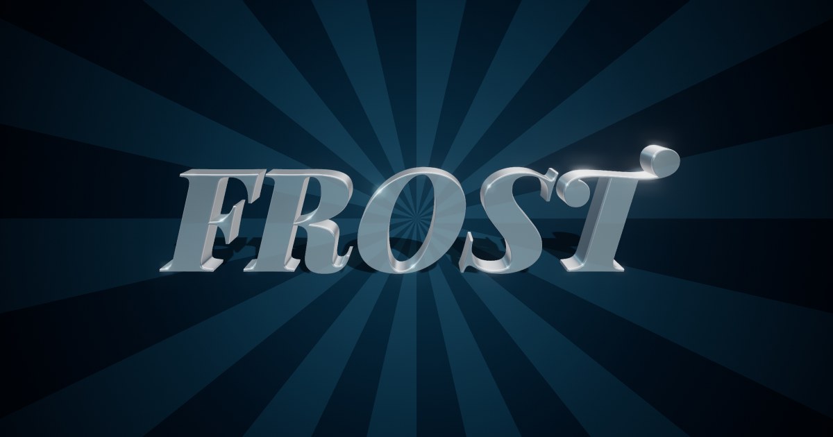 Frost Kingdom 3D text effect