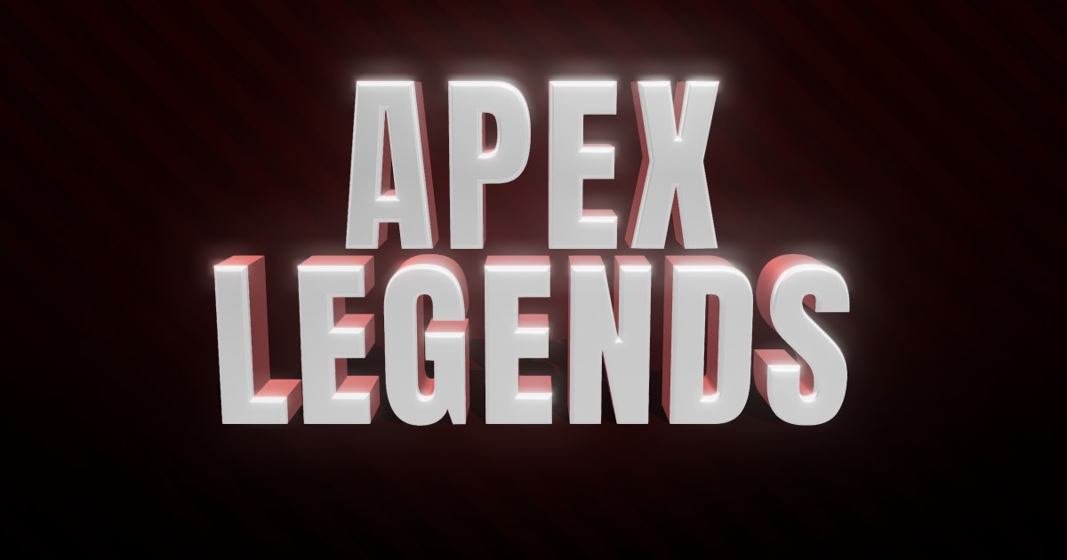 Apex Legends 3D text effect
