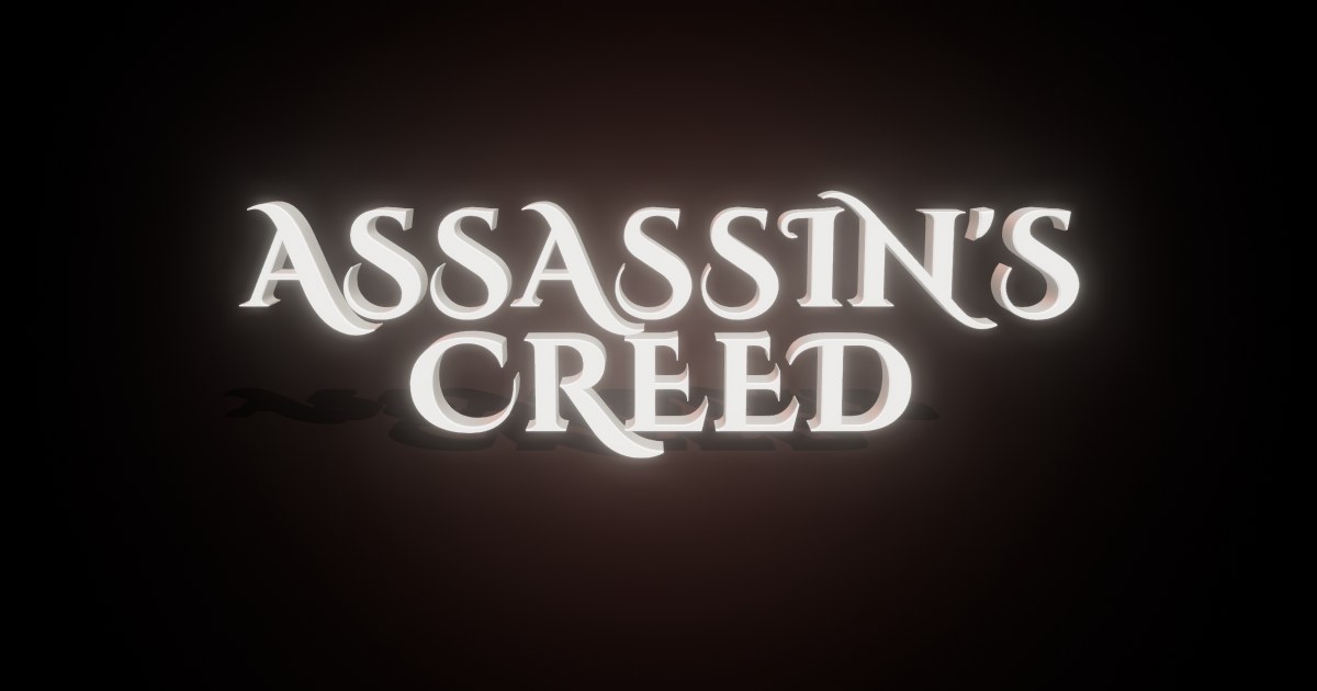 Assassin’s Creed 3D text effect
