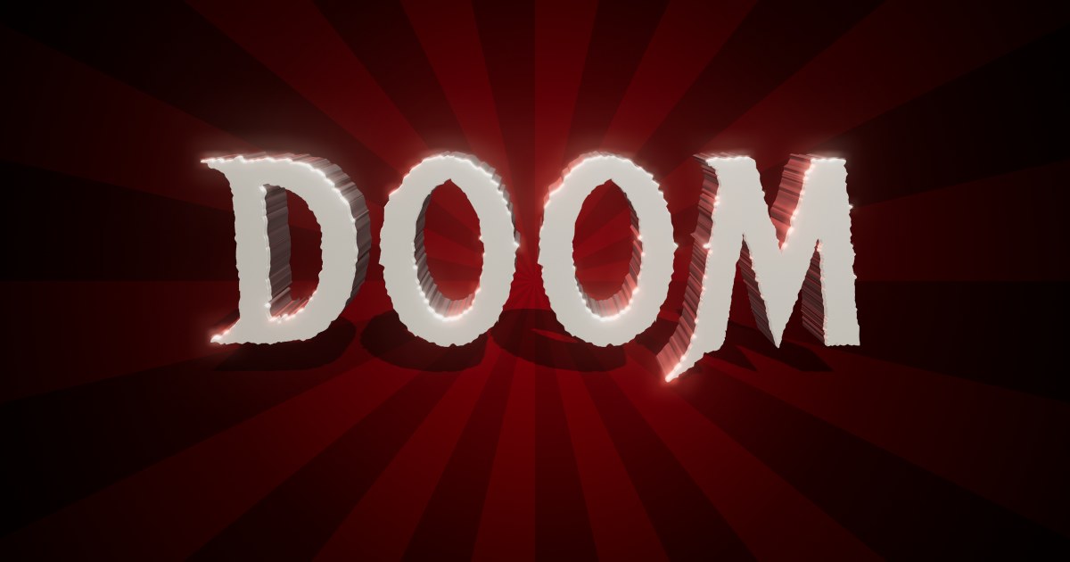 Doom 3D text effect