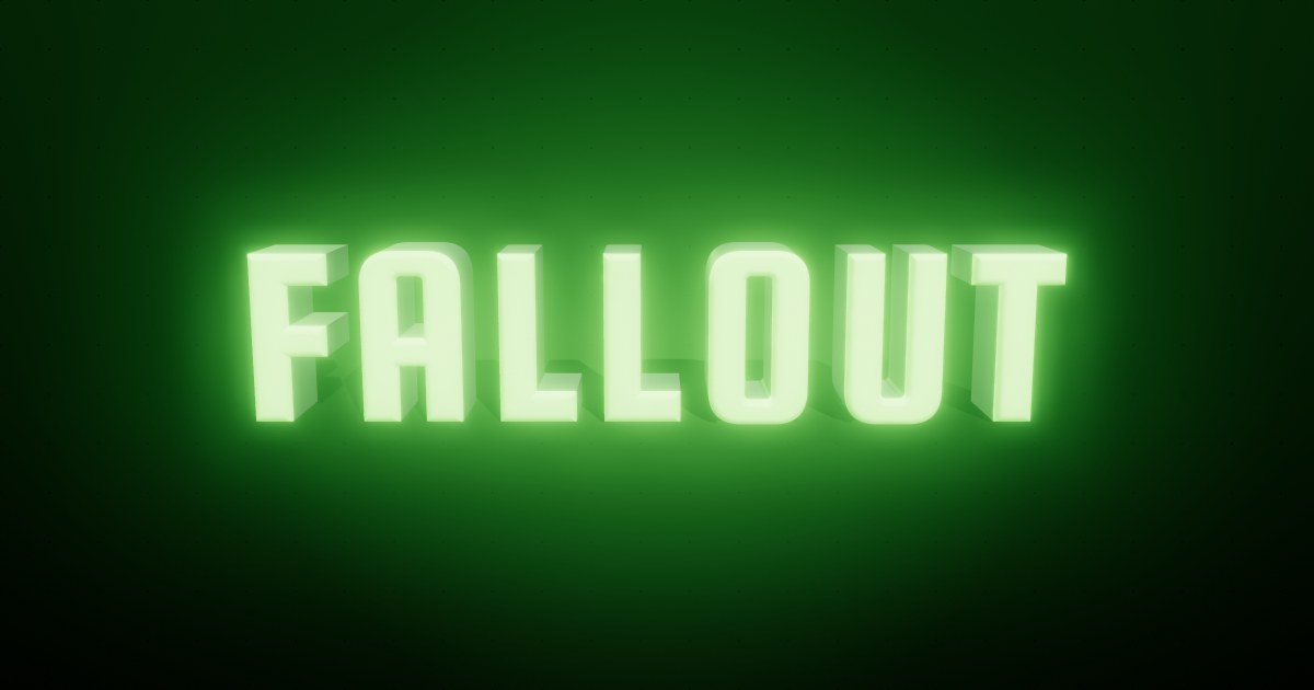 Fallout 3D text effect