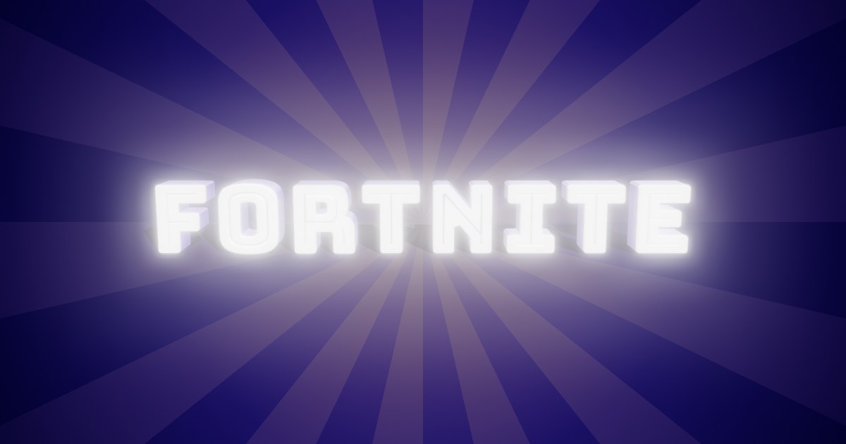 Fortnite 3D text effect