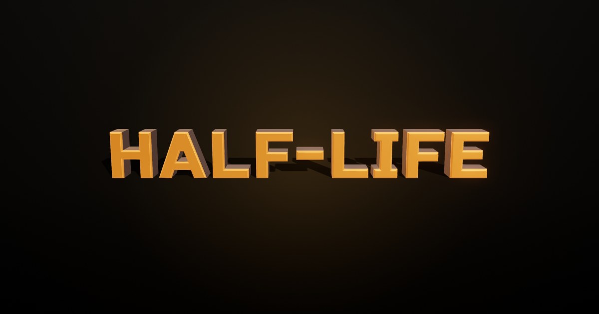 Half-Life 3D text effect