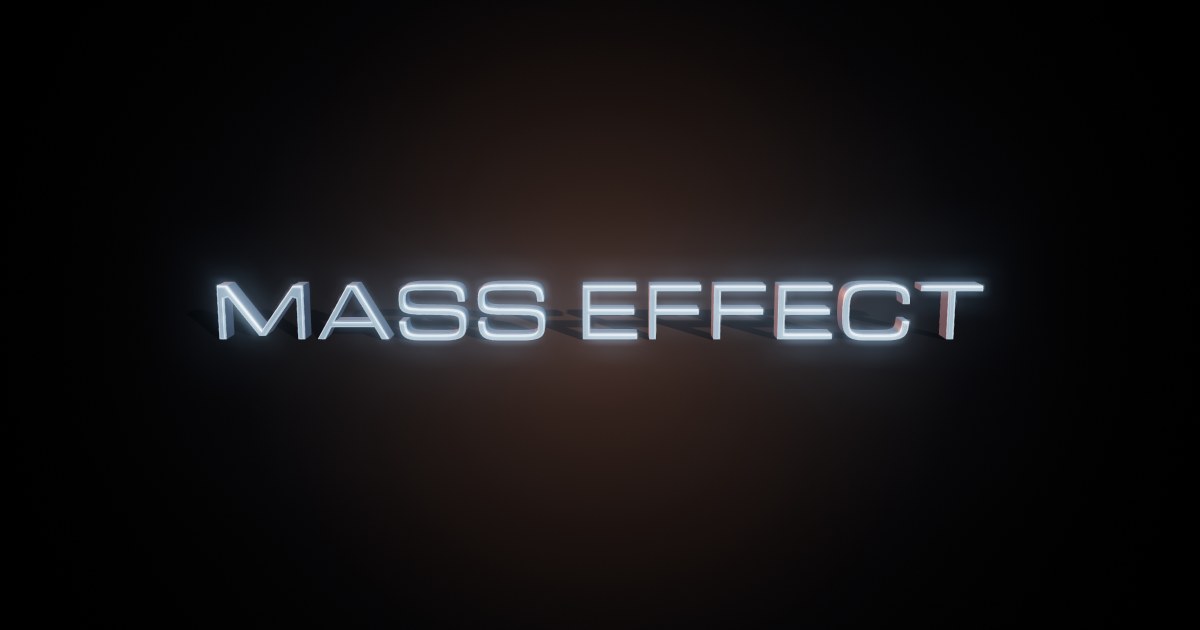 Mass Effect 3D text effect