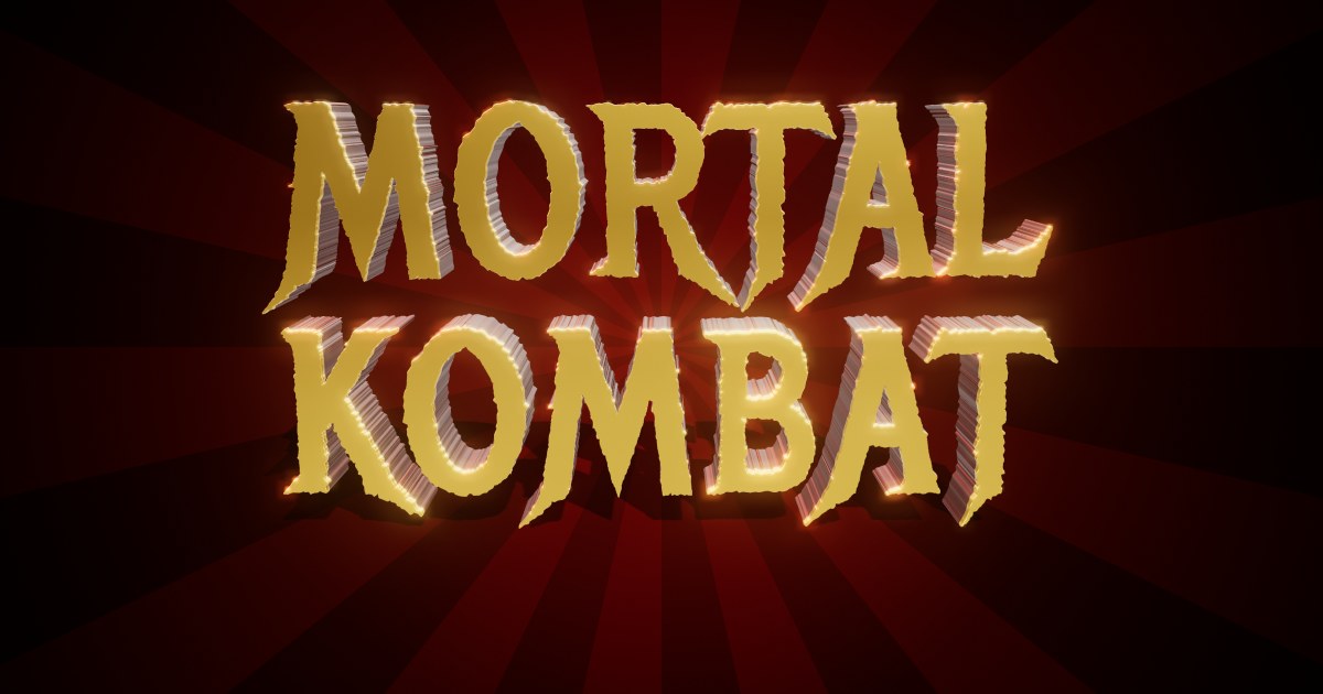 Mortal Kombat 3D text effect