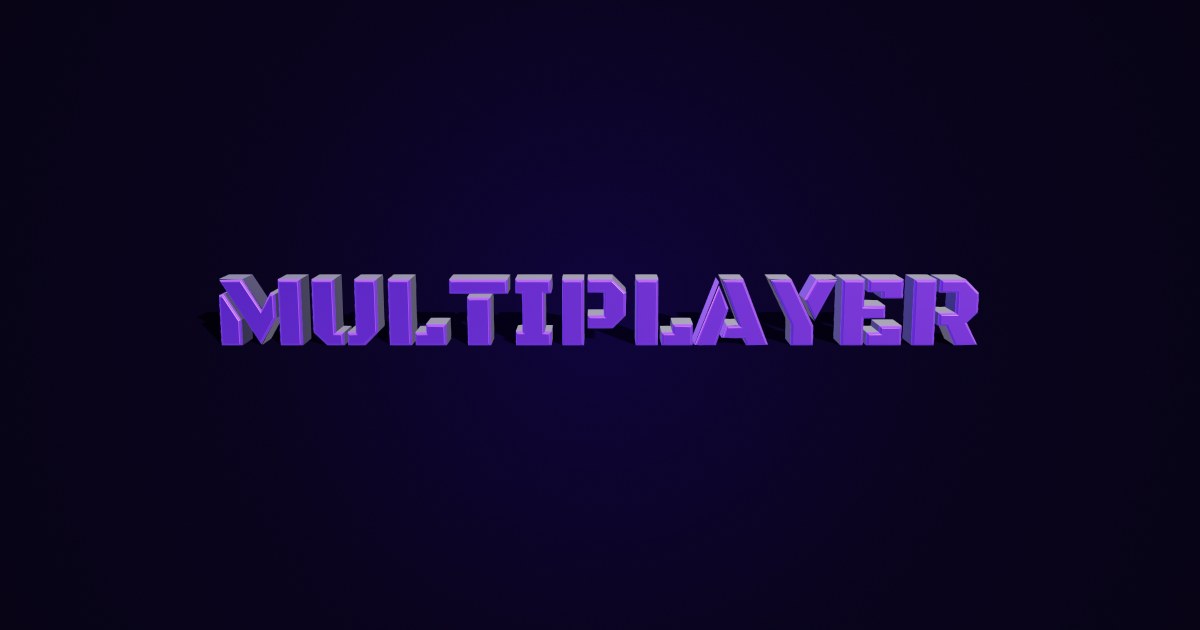 Multiplayer 3D text effect