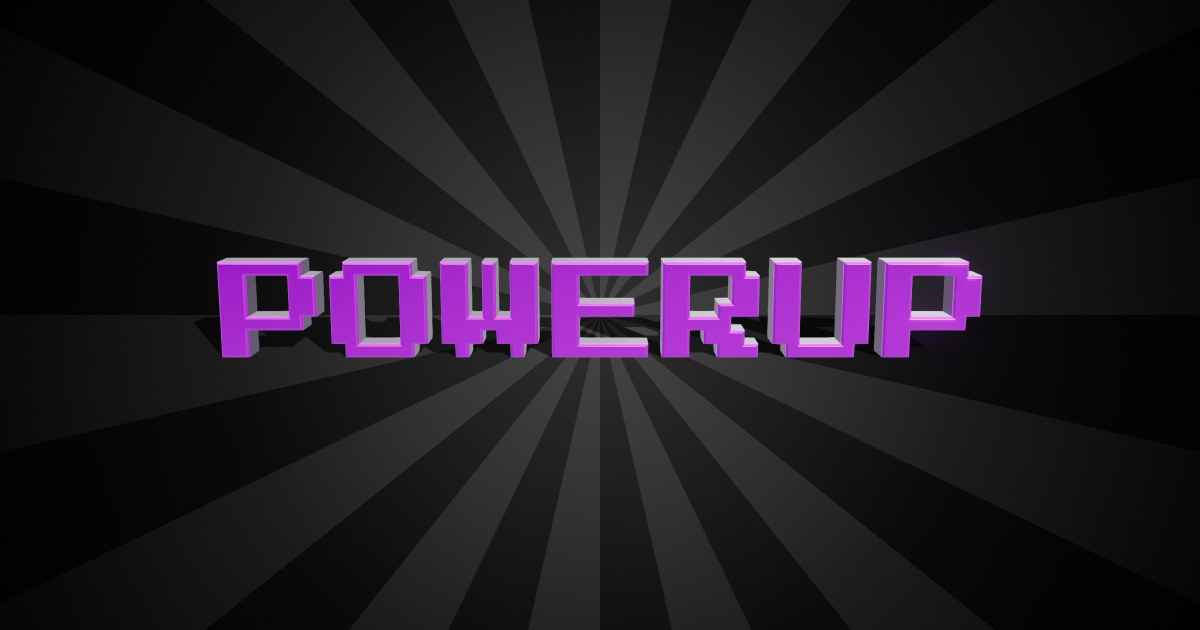 Powerup 3D text effect