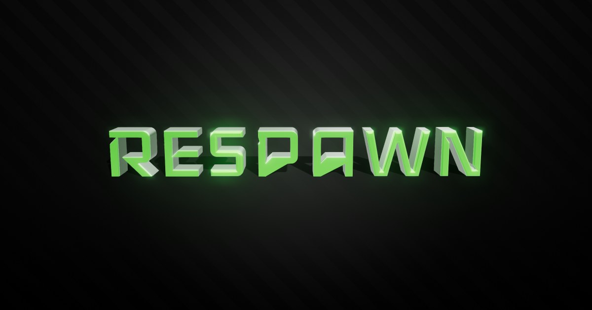 Respawn 3D text effect