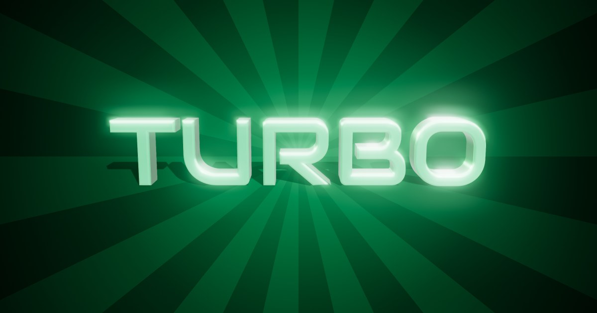 Turbo 3D text effect