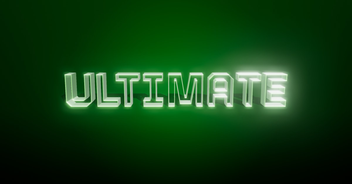Ultimate 3D text effect