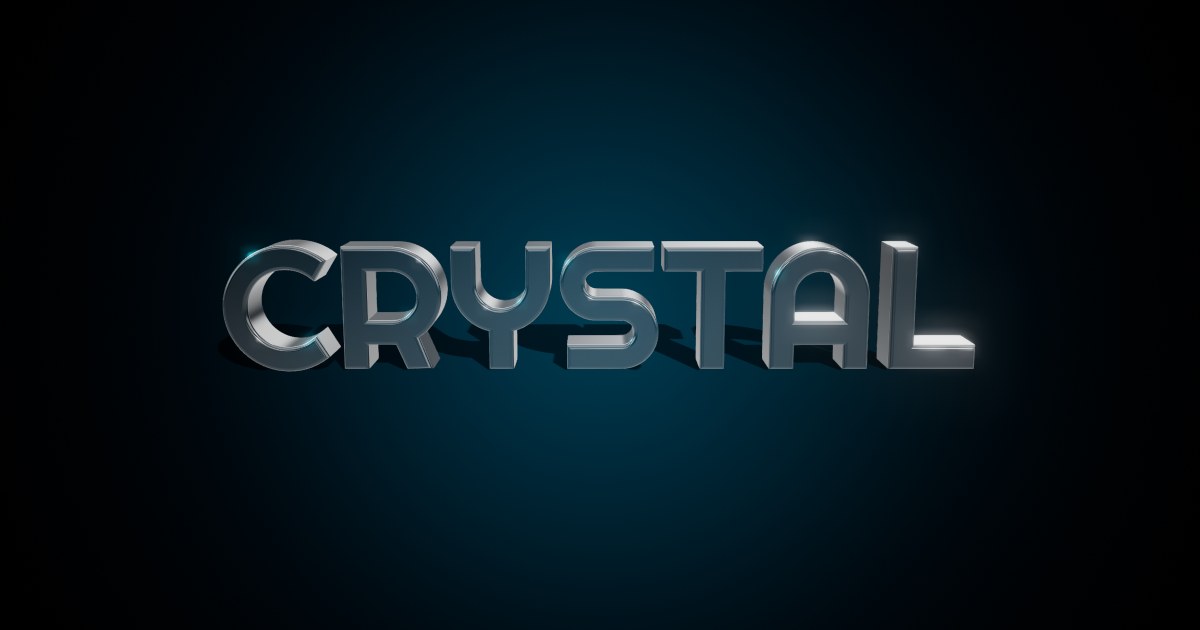 Glass Ice 3D text effect