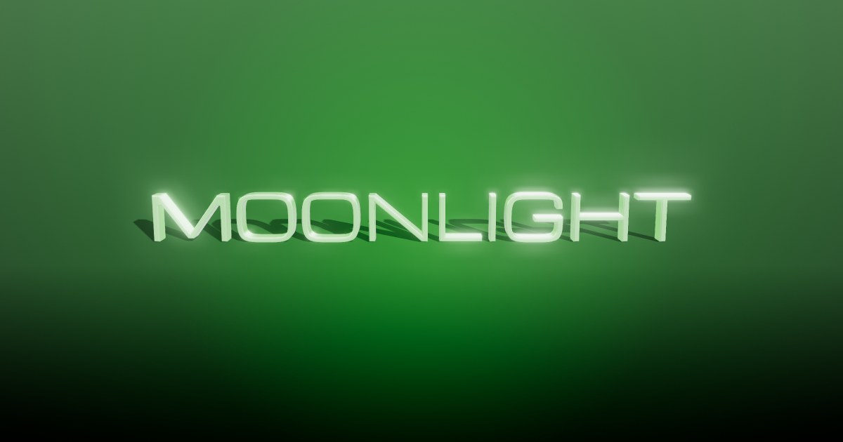 Moonlight 3D text effect