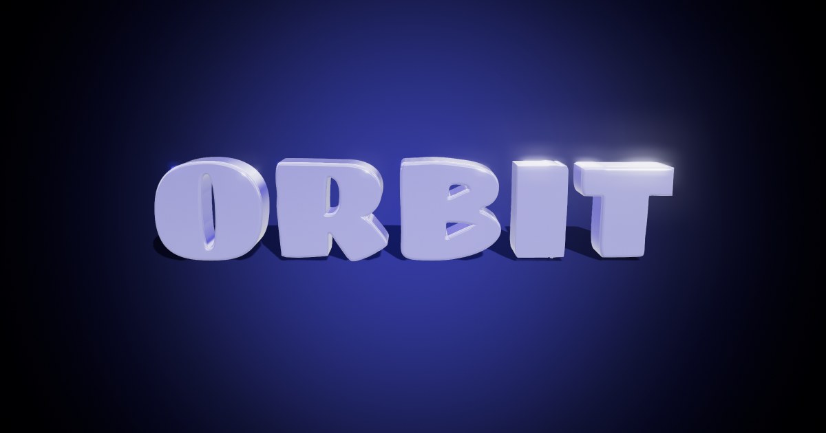 Orbit 3D text effect