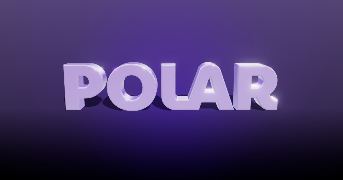 Polar 3D text effect