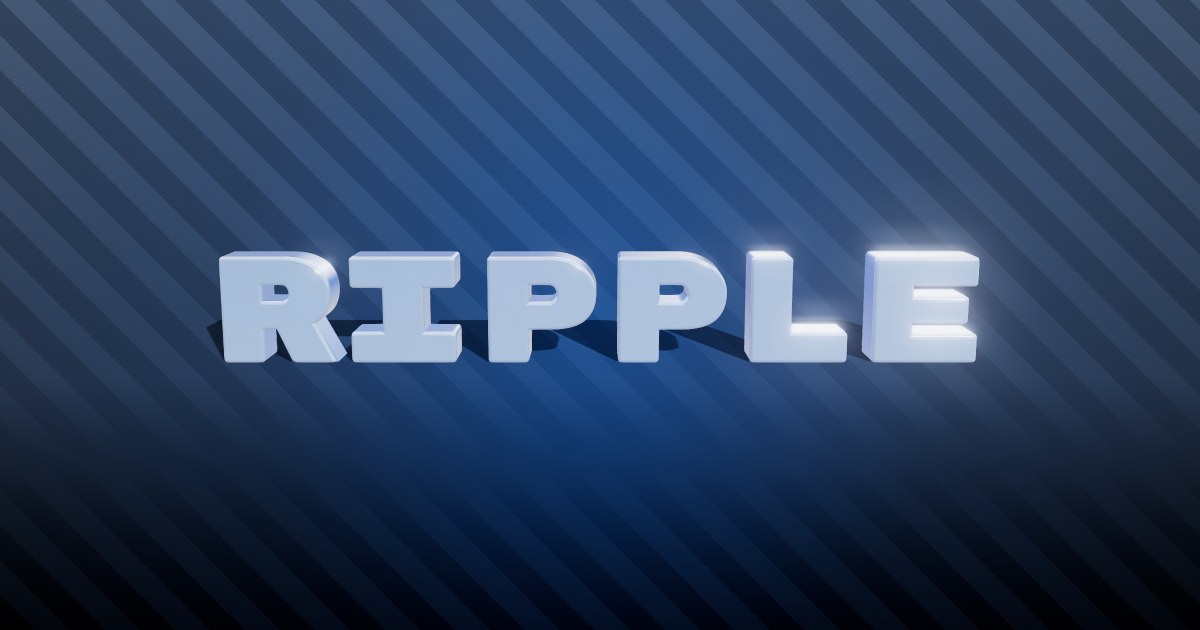 Ripple 3D text effect