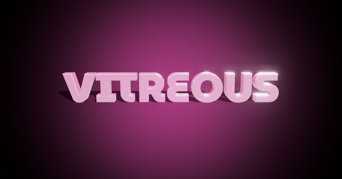 Vitreous 3D text effect