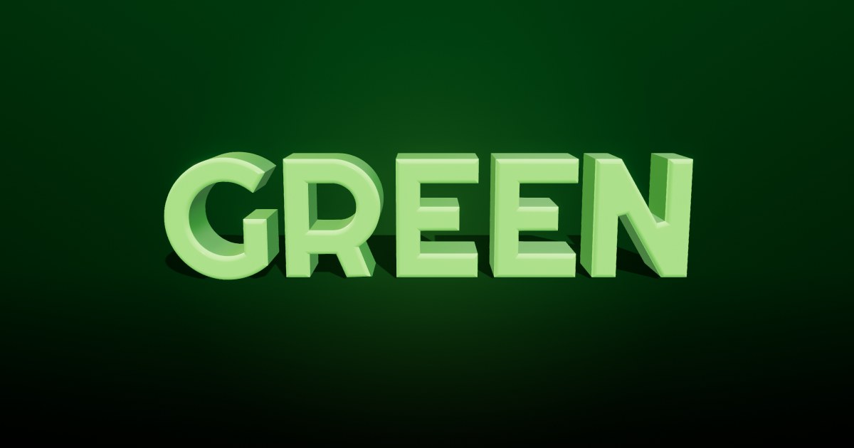 Fresh Grass 3D text effect