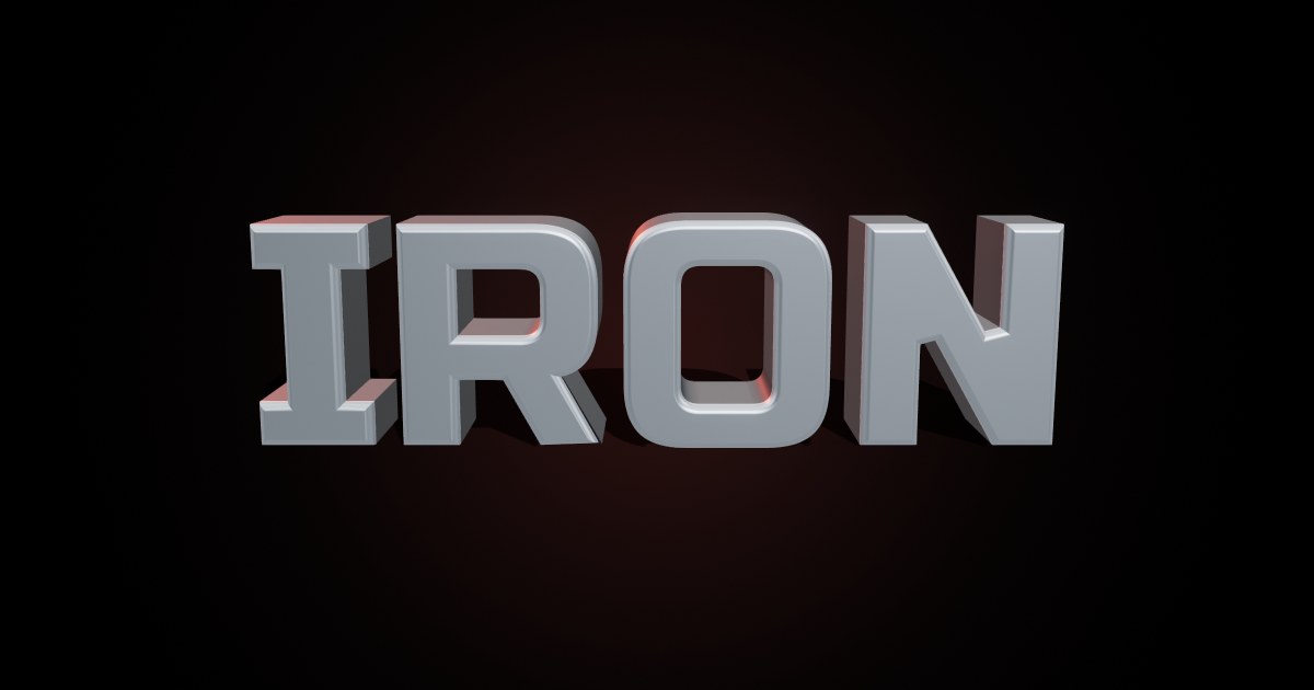 Iron Gym 3D text effect